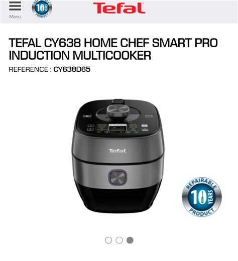 Tefal Home Chef Smart Pro Induction Multi Cooker Latest Model Cy