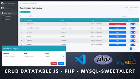 Crear Un Crud Con Datatable Js PHP MySql Ajax Parte 2 YouTube