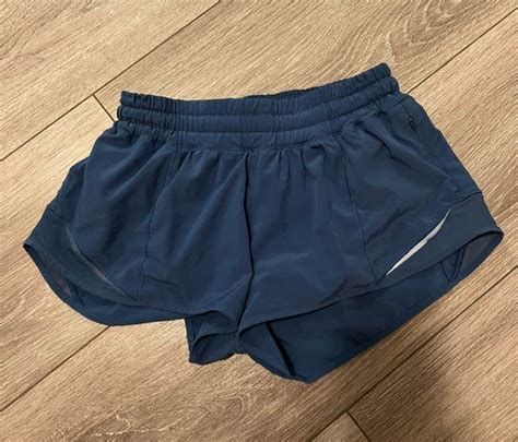 Lululemon Blue Hotty Hot Shorts Size Off Retail From Cambry