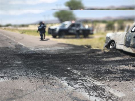 Violencia en Zacatecas Bloquean carretera e incendian vehículos