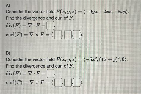 Solved A Consider The Vector Field Chegg