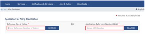 Application For Filing Clarification GST