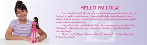 Amazon Purpose Toys The First All Latina Line Of Fashion Dolls Latinistas Inch Lola