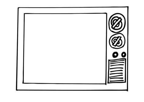 Coloring Page Tv Free Printables Img 12296