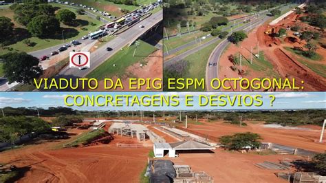 Viaduto Da Epig Espm Octogonal Drone Filma Obras Concretagens E