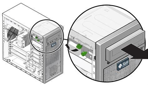 Replacing The Dvd Drive Sun Ultra Workstation Service Manual