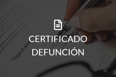 Certificado De Defunci N Registro Civil Tramites Net