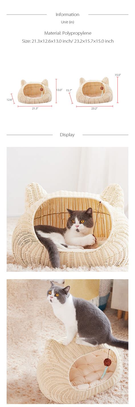 Woven Rattan Cat Bed Apollobox