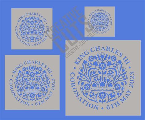 King Charles Coronation 2023 Stencil Premium Mylar - Etsy