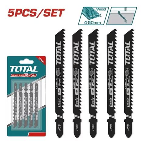 Set Hojas Para Madera Sierra Caladora Total Pack X 8 Blister Cuotas