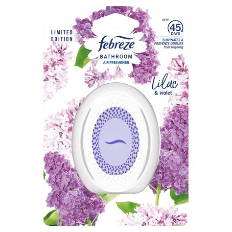 Febreze Bathroom Continuous Air Freshener Fights Odours And Freshens Lilac And Violet 1 Count