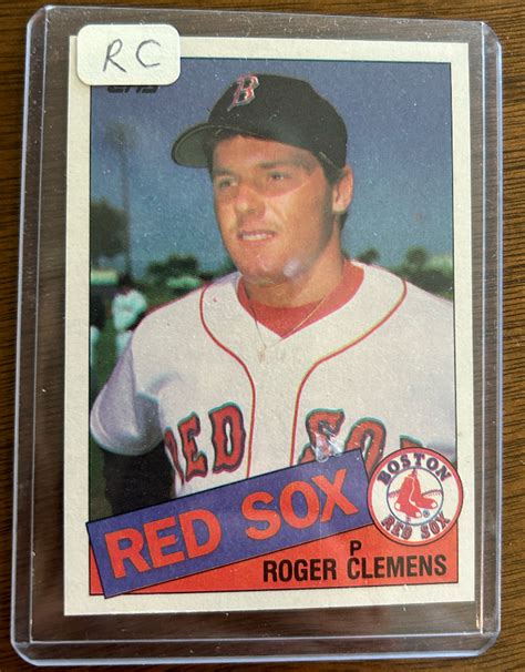 1985 Topps Roger Clemens Rookie Card EBay