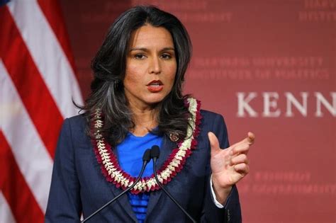 Former Democratic Presidential Candidate Tulsi Gabbard Who Endorsed