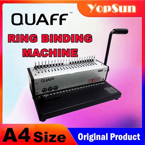 Ring Comb Binding Machine A4 Size SD 1201 QUAFF Brand Shopee