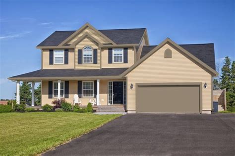 Light Tan House With Black Shutters A Classic And Timeless Look That Will Turn Heads Click Here