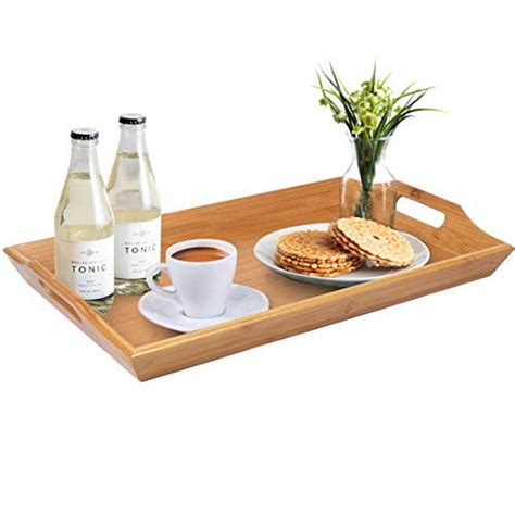 Snagshout | Artmeer Wooden Large Serving Trays Handles Breakfast Salad ...