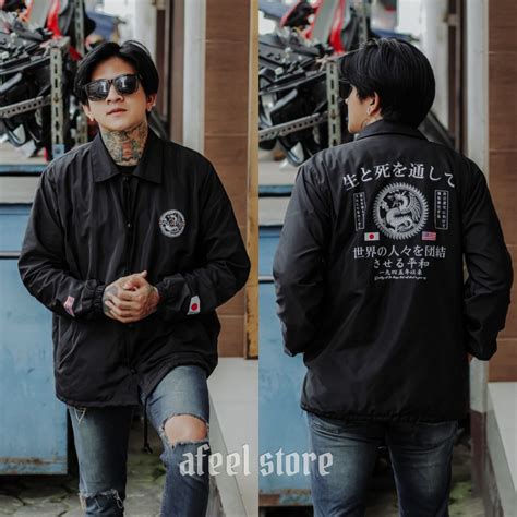 Jual JAKET COACH PRIA EMER BLACK ORIGINAL SALVIO HEXIA JACKET