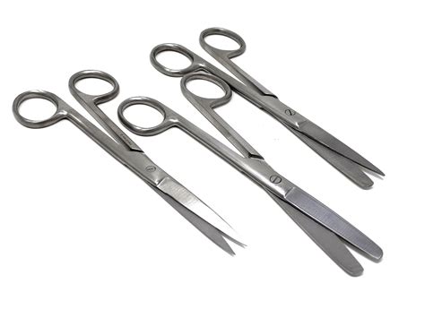 Set Of 3 Operating Dissecting Scissors Straight 5 5 14cm Sharp Blunt