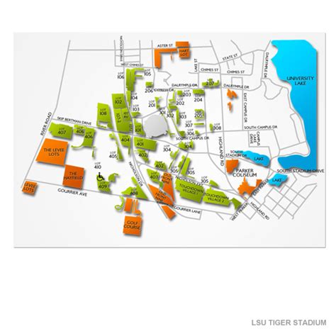 LSU Tiger Stadium Parking - LSU Tiger Stadium Parking Map | Vivid Seats