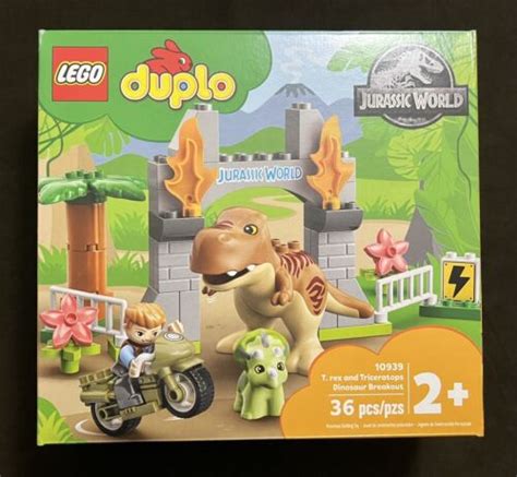 LEGO Duplo Jurassic World T Rex And Triceratops 10939 T Rex Dinosaur