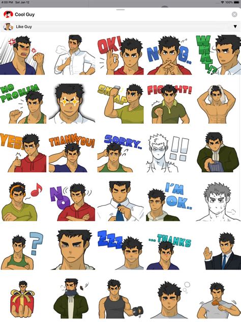 Cool Guy Stickers For Ios Iphoneipad Latest Version At 499 On Apppure