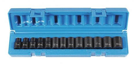 Socket Set,3/8"D,Standard,13 pcs. - Grainger