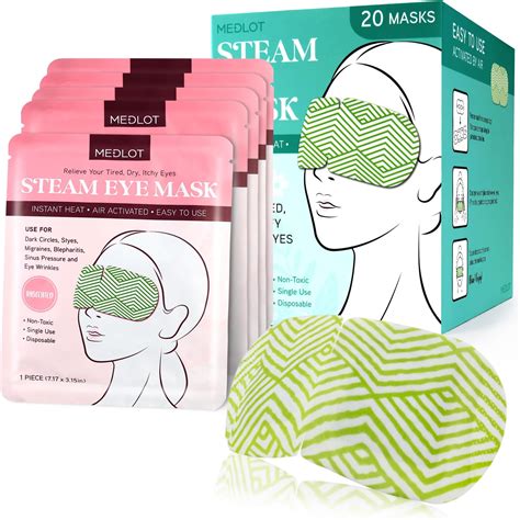 amazoncom  packs steam eye masks  dry eyes spa  heated