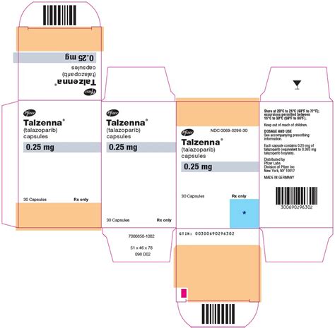 Talzenna: Package Insert / Prescribing Information