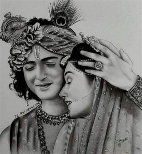 Pencil Sketch Radha Krishna Serial Coloring And Drawing