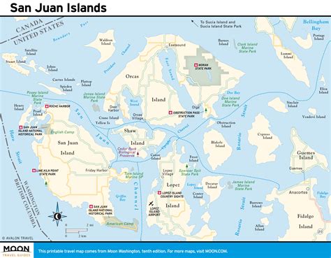 map of washington state islands