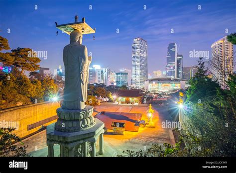 Seoul city skyline at night in Korea Stock Photo - Alamy