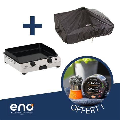 Pack Eno Plancha Fusion Inox Housse Kit Nettoyage Offert