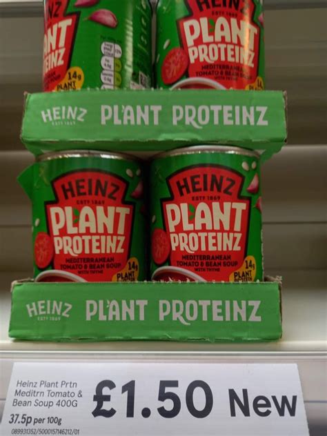 Heinz Plant Protein Mediterranean Tomato Bean Soup 400G Vegan News Net