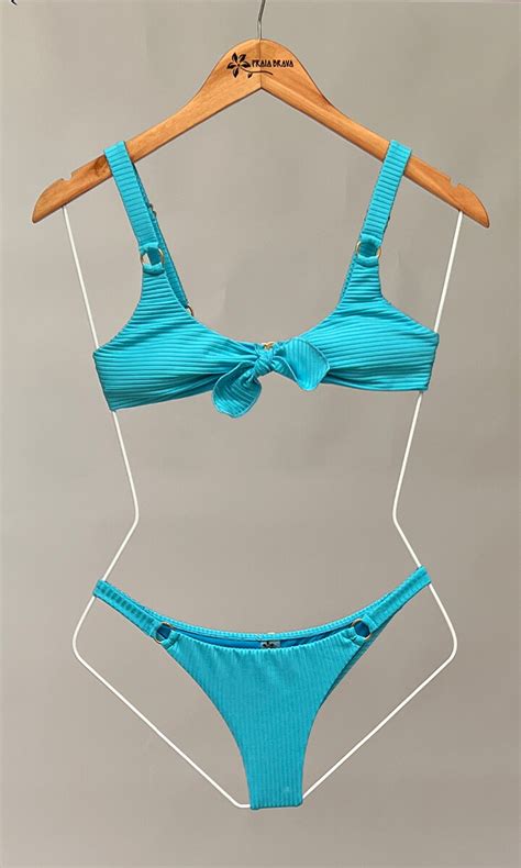 Bikini Tabata Rib Aqua Praia Brava