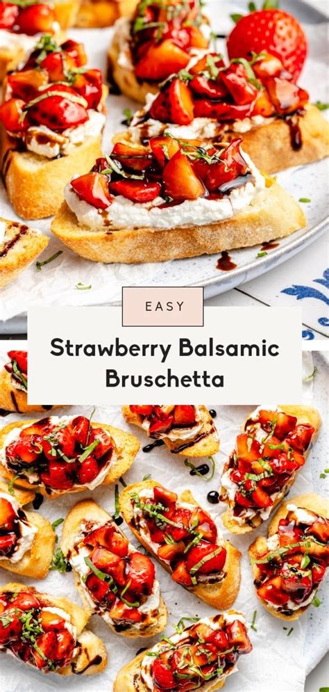 Strawberry Balsamic Bruschetta Recipe Bruschetta Recipe Balsamic Bruschetta Bruschetta