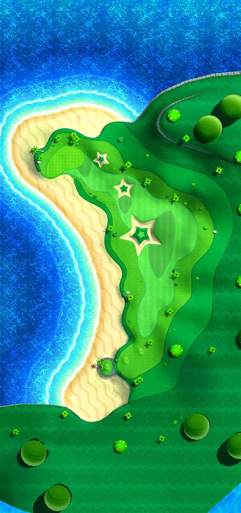 Mario Golf World Tour Nintendo 3ds Courses And Scenery Artwork