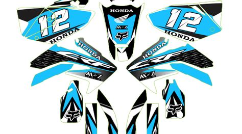 Honda Crf Mg Azul Laminado Grueso Calcas Monkey