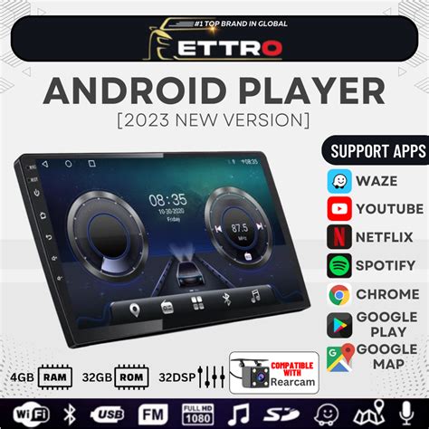 FREE GIFTETTRO Car Android Player 7 9 10 Inch 4GB RAM 32GB Quad