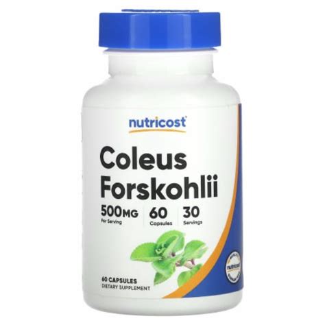 Nutricost Coleus Forskohlii 500 Mg 60 Capsules 250 Mg Per Capsule