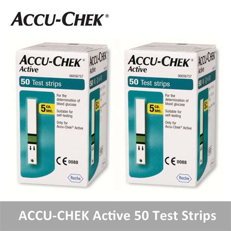 Accu Chek Active Test Strips Accucheck Blood Glucose Exp