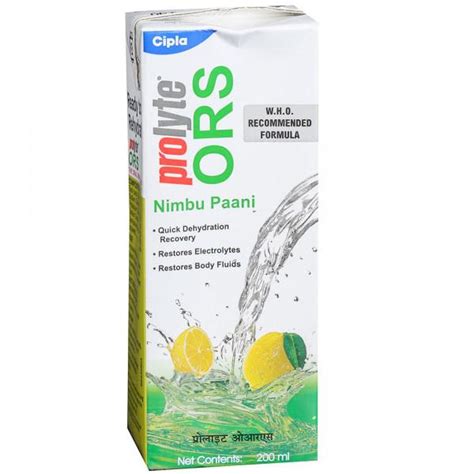 Buy Cipla Ors Prolyte Nimbu Paani Liquid 200 Ml Online At Best Price In India Flipkart Health