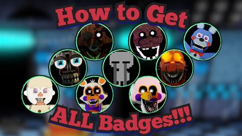 How To Get All Badges Ultimate Custom Night Roleplay Roblox