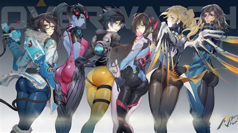 Rule 34 6girls 6girls Angry Asian Ass Bodysuit Dva Dat Ass Eyewear Female Female Only