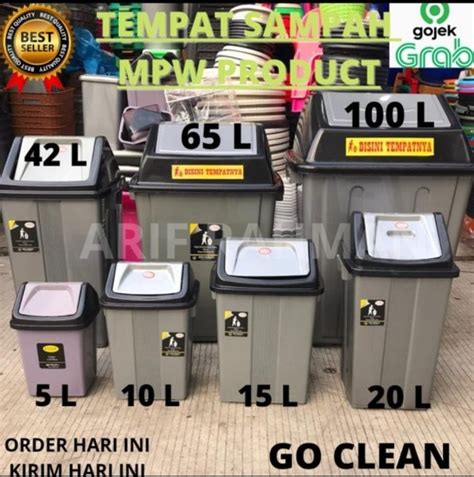 Jual Tempat Sampah Tong Sampah Mpw 5 10 15 20 42 65 100liter Di Lapak