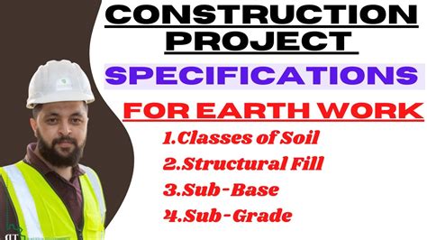 Civil Engineering Basic Knowledge Of Earth Work Project Specifications