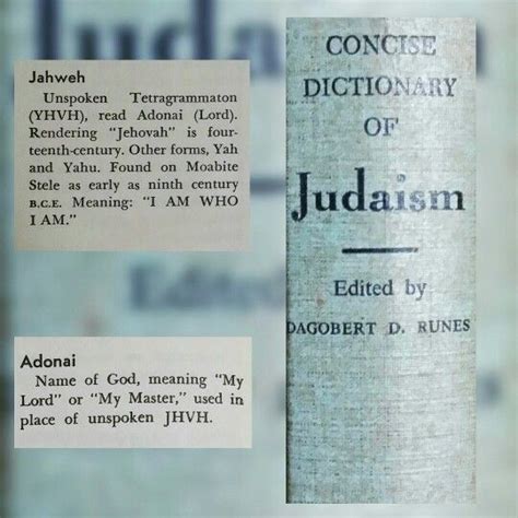 Entries from the Concise Dictionary Of Judaism 