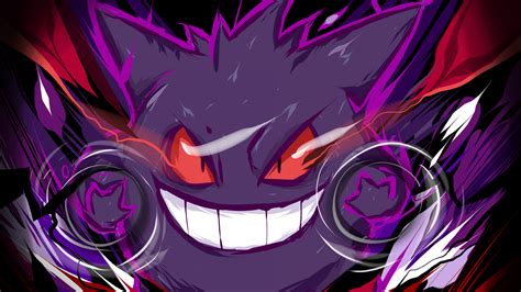 Tapety ilustrace anime Pok mon Gengar Snímek obrazovky počítač