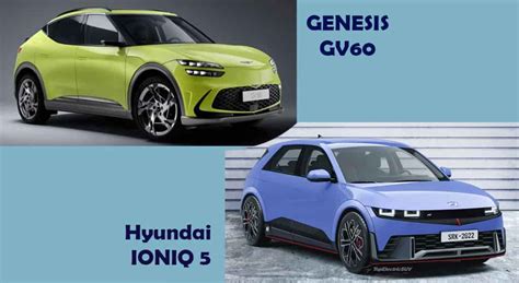 2024 Genesis GV60 Vs Hyundai IONIQ 5 Compare Electric Cars