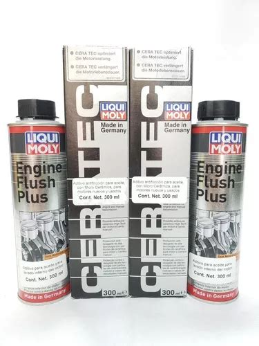 Kit Liqui Moly 2 Ceratec Aditivo Y 2 Engine Flush Plus Envío gratis