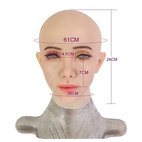 Kathy Female Face Mask Realistic Silicone Head Mask For Crossdresser